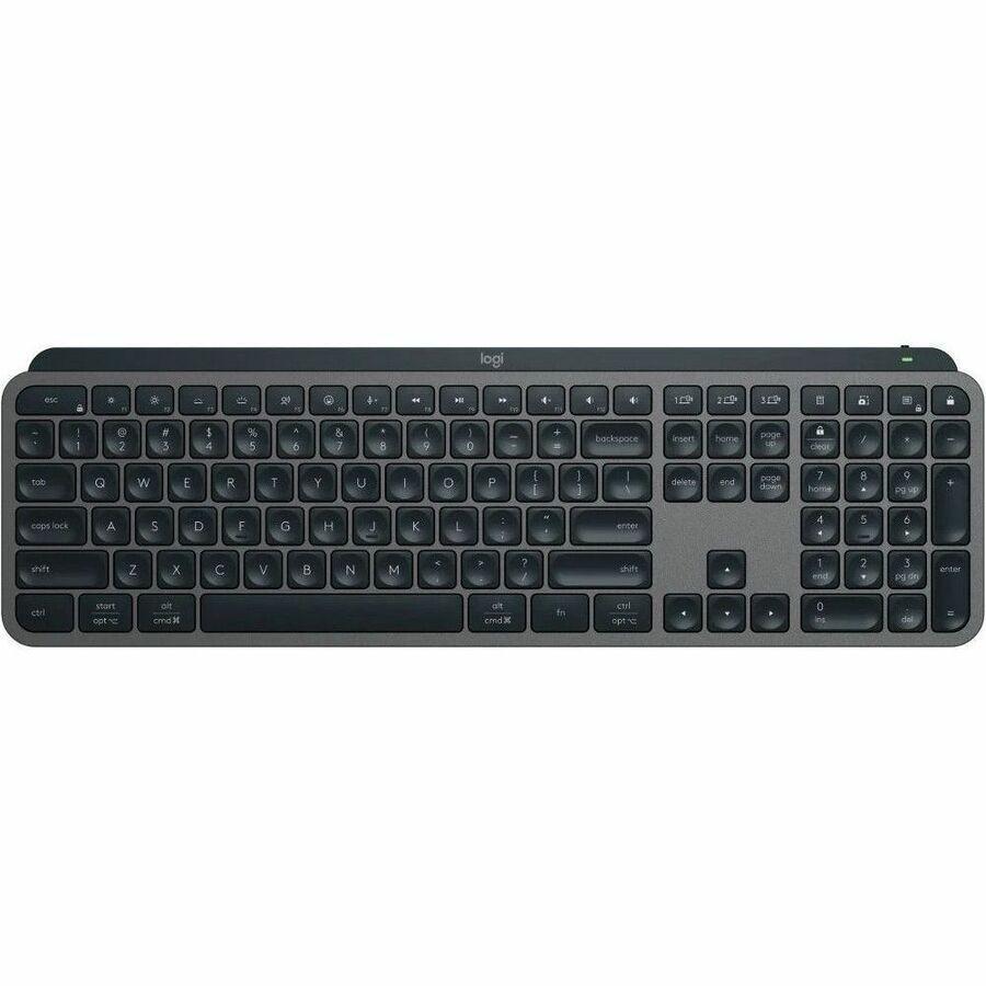 Logitech MX KEYS S Wireless ILLUMINATED Keyboard/ Rechargeable Li-Po (1500 mAh) battery Graphite 1-Year Limited Hardware Warranty