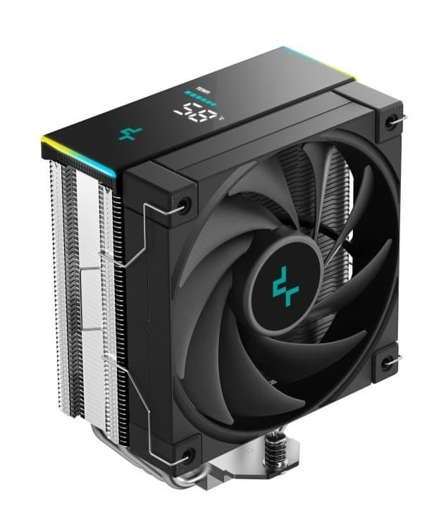 DeepCool AK400 Digital SE CPU Cooler, Status Display, ARGB LED Strips, 4x Heat Pipe Intel LGA1851/1700/1200/1151/1150/1155 /AM5/AM4
